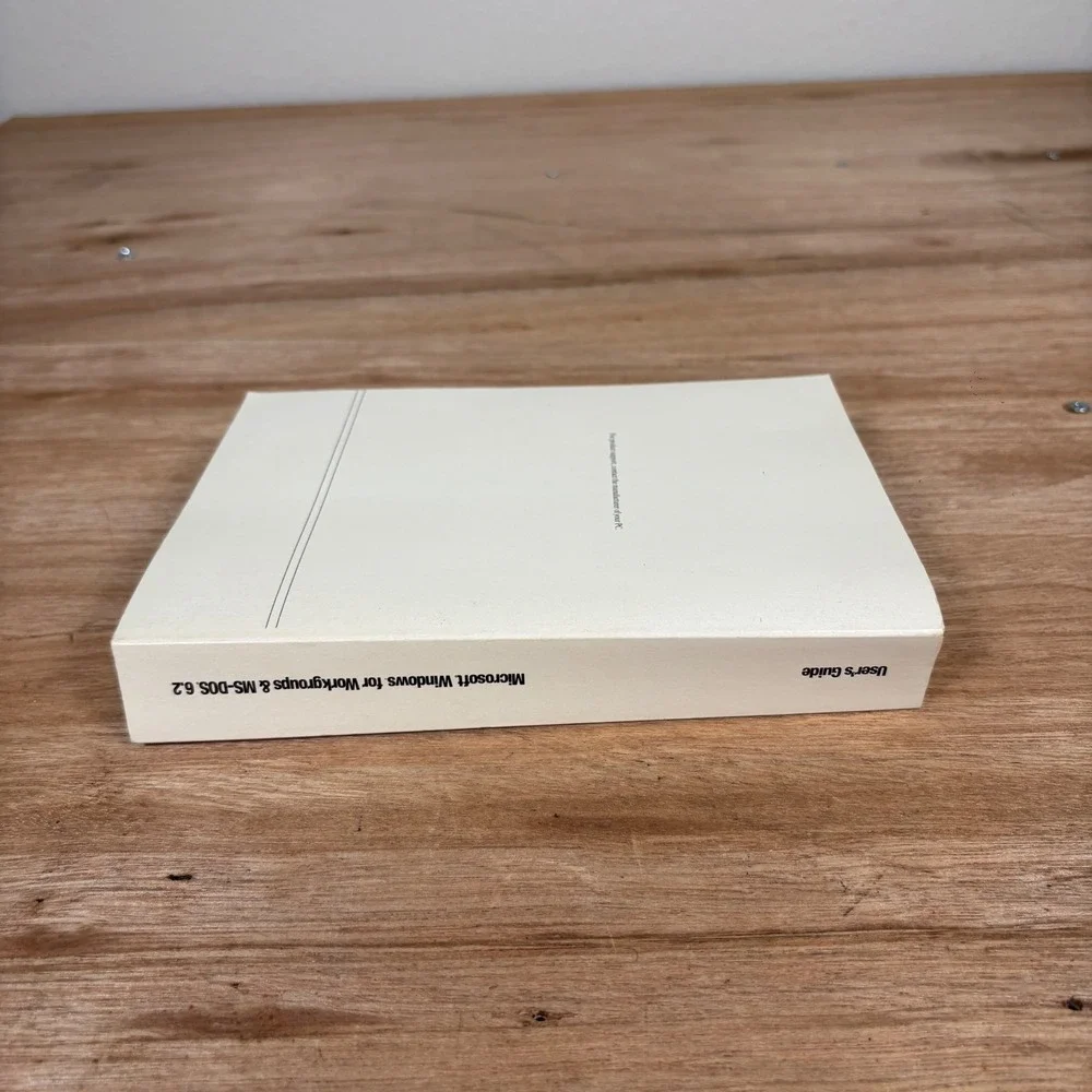 Microsoft Windows for‎ Workgroups & MS-DOS 6.2 User Guide Vintage Manual